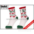 Custom Winter Warm Polyester Funky Socks / Pink Women Floor